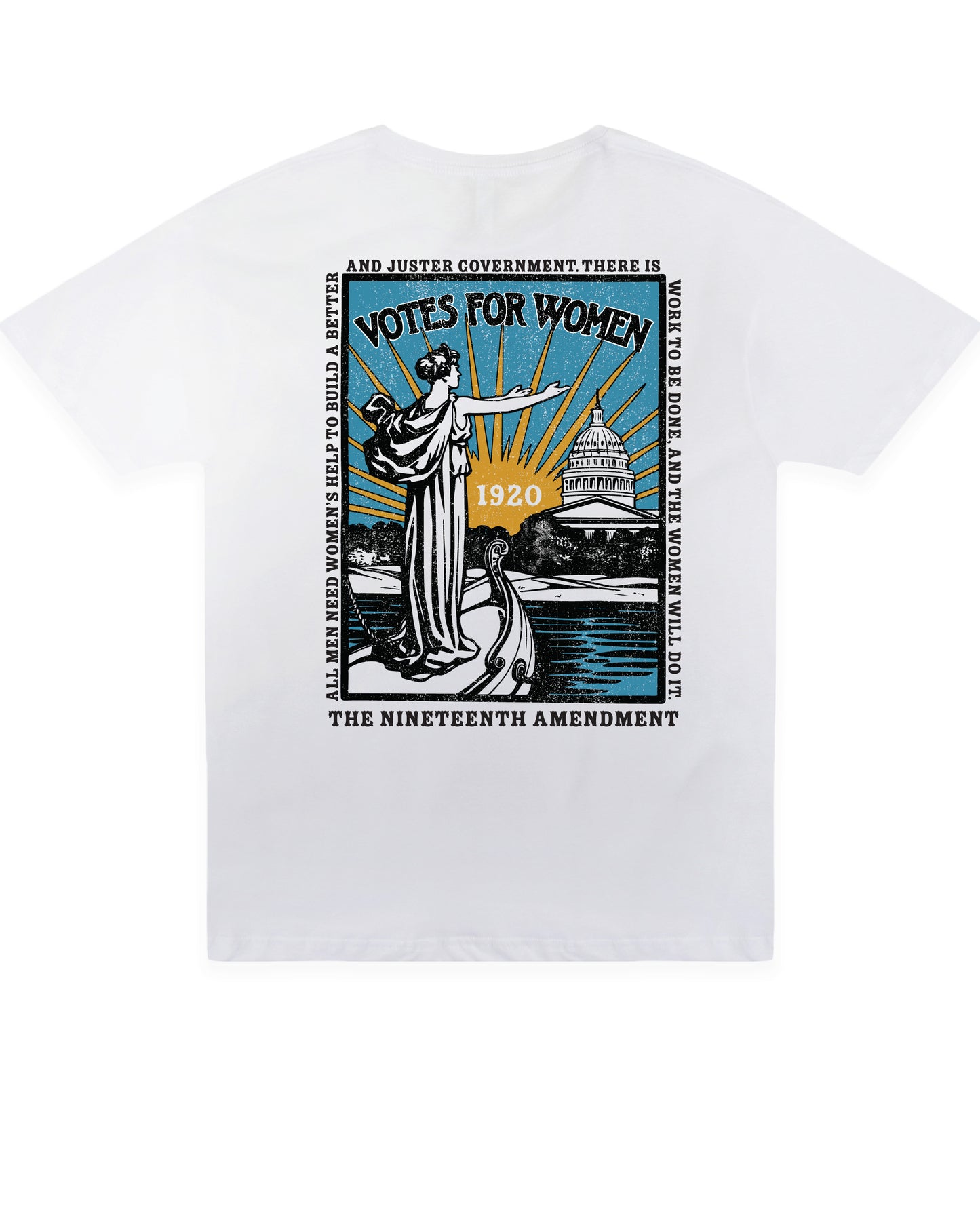 Vintage Votes For Women artwork featuring classic women's suffrage-inspired typography and historical design elements exclusive to Sweet Memories.
