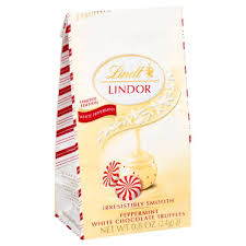 Holiday Lindor White Chocolate Peppermint Mini Bag .8oz