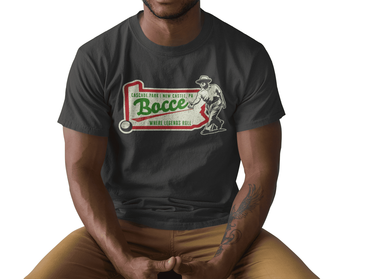 Cascade Park Where Legends Roll Bocce Tee