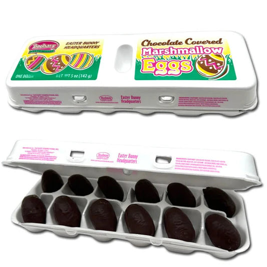 Chocolate Marshmallow Eggs in Carton