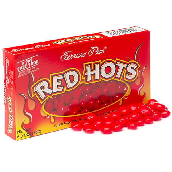 Red Hots - 5.5oz Theater Box – Sweet Memories Vintage Tees & Candy