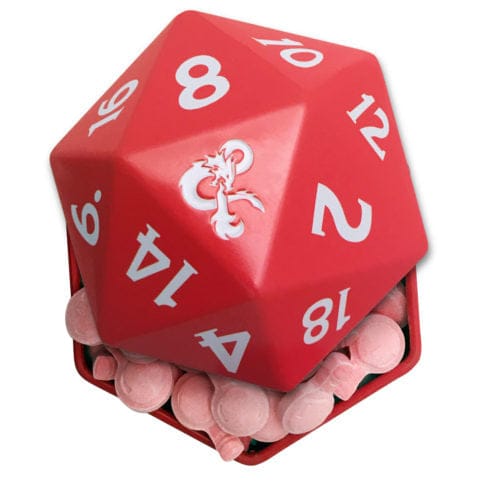Dungeons and Dragons D20 +1 Cherry Potion Candy