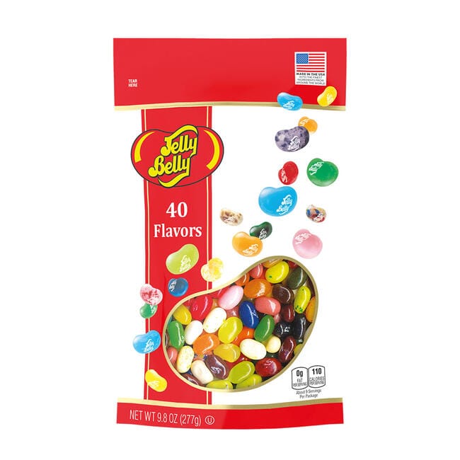 40 Assorted Jelly Bean Flavors - 9.8oz Pouch Bags