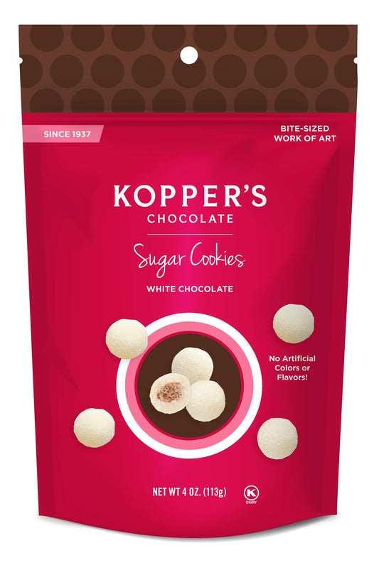 Kopper's Sugar Cookies White Chocolate - 4oz Pouch