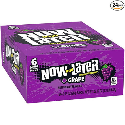 Now and Later 6-Pack Candy - .93oz Grape