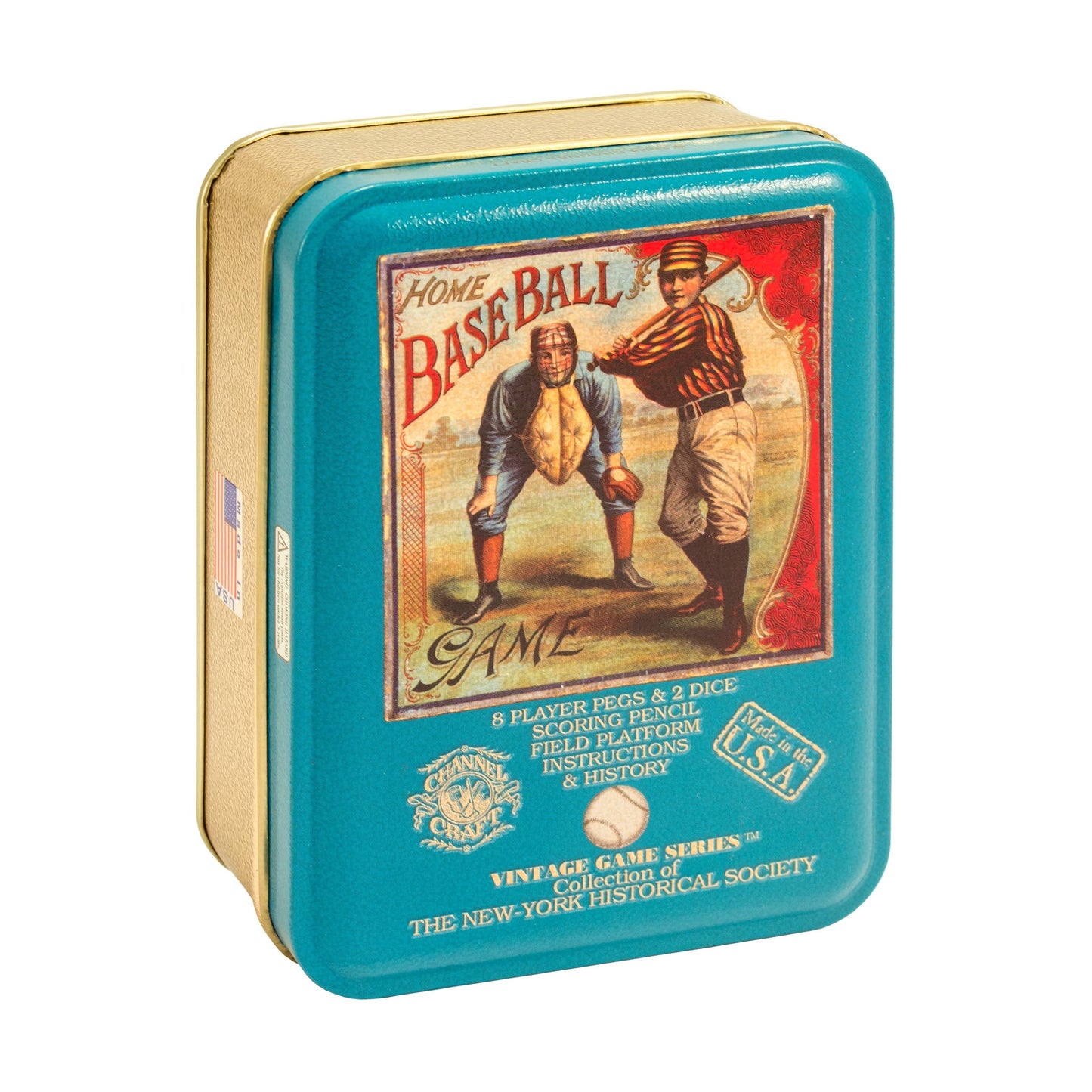 Home Baseball Vintage Game Tin