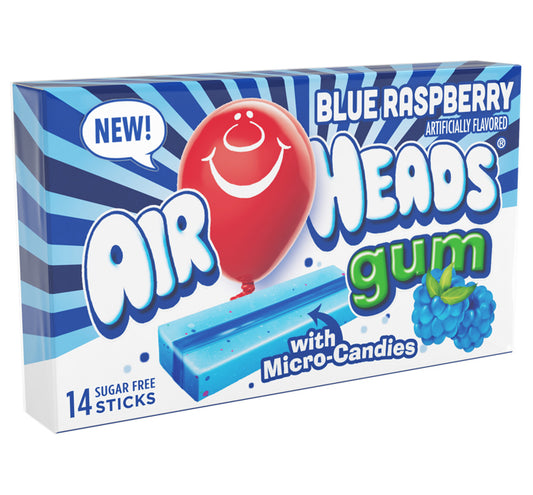 Airheads Sugar Free Gum - Blue Raspberry