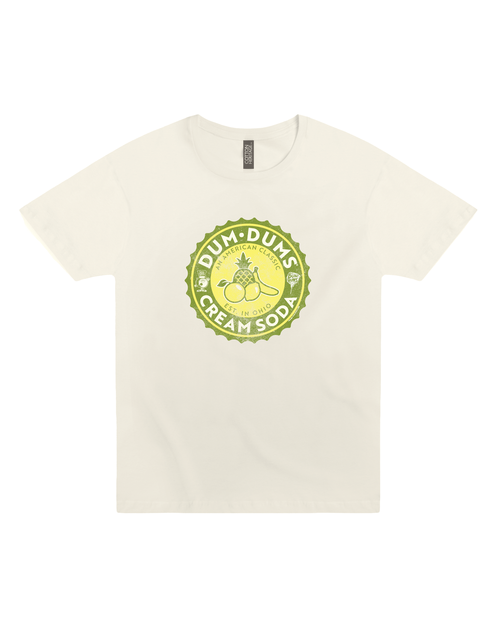 e.s. T-shirt cotton yellow