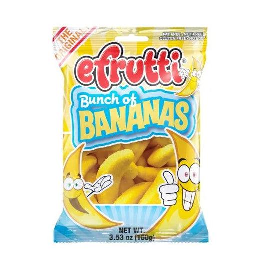 efrutti Bunch of Bananas Gummi Candy 3.5 oz. Bag