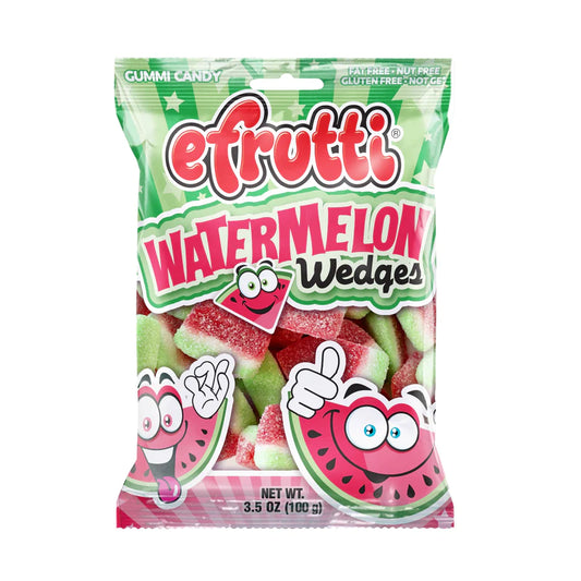 efrutti Watermelon Wedges Gummi Candy 3.5 oz. Bag