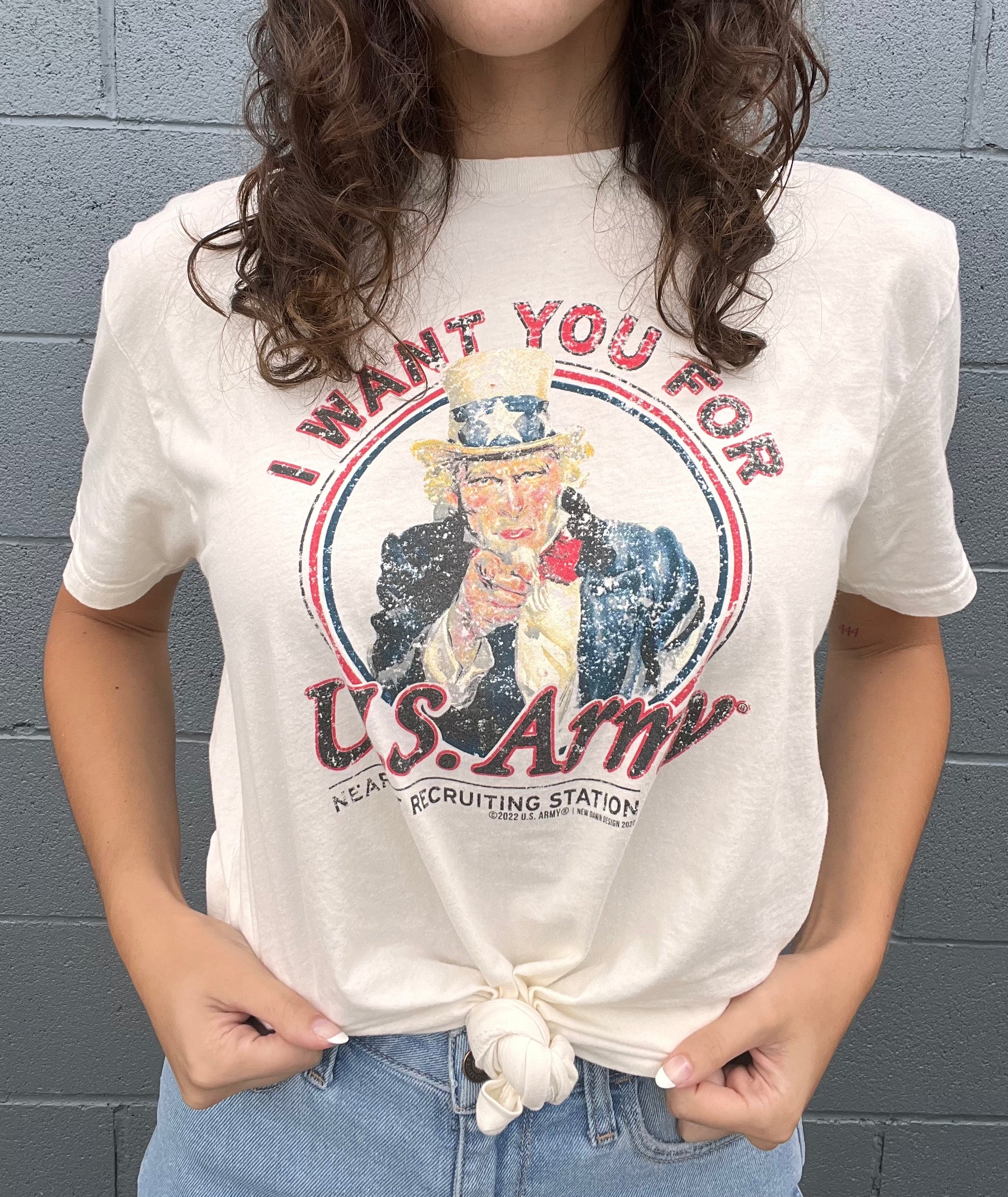 Uncle Sam I want YOU for U.S. Army Historical War Poster Vintage Natural Unisex Tee
