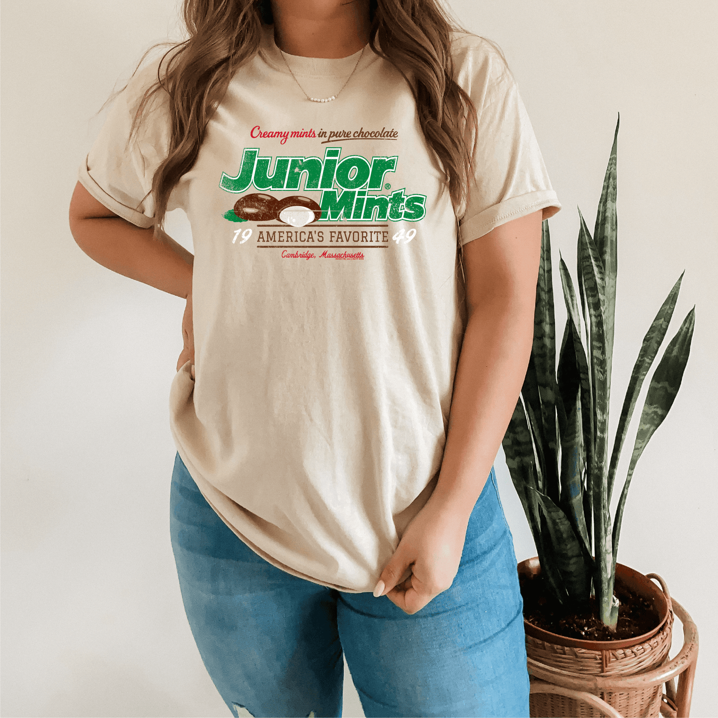 Vintage Junior Mints Tee | Chocolate Covered Creamy Mints Candy | Massachusetts Shirt