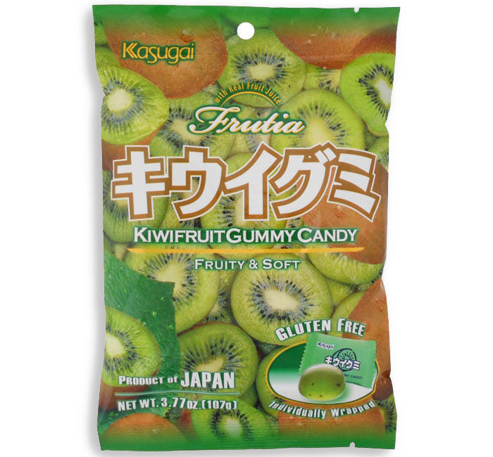 Kasugai Gummy Candy- Kiwi Peg Bag