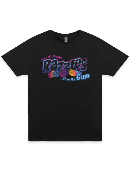 Retro Razzles Logo Tee | First, It's Candy...Then, It's Gum! Shirt
