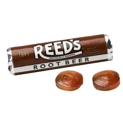 Reeds Hard Candy Rolls - 1.01oz Rootbeer