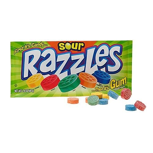 Razzles Sours Candy Gum