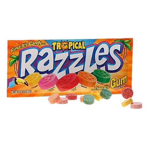 Razzles Tropical Candy Gum