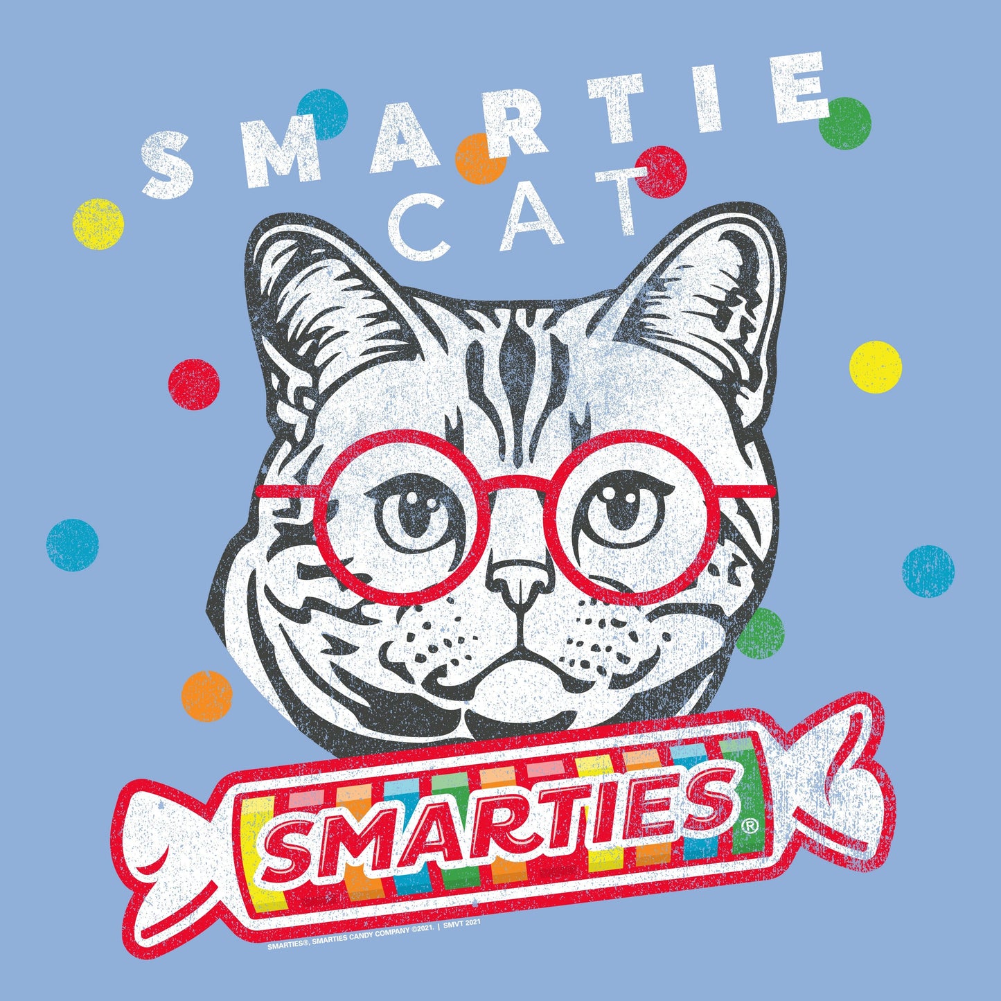 close up of smartie cat are you a smartie cat graphic design