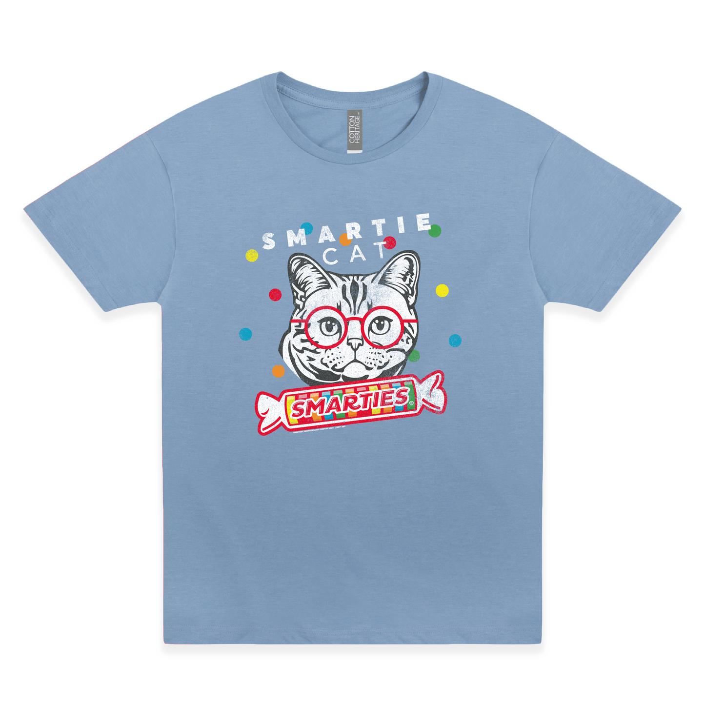 smarties smartie cat are you a smartie cat graphic t shirt officially licensed candy brand unisex novelty tee