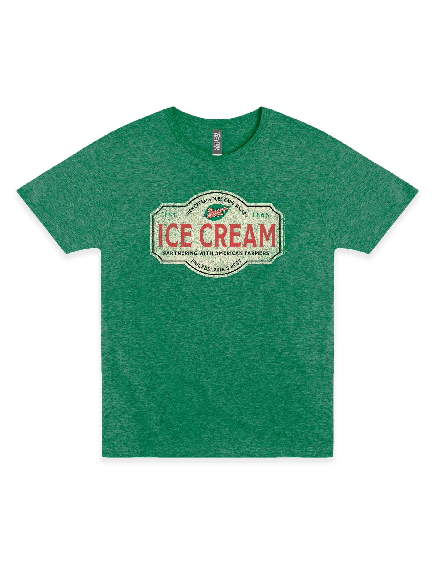 Breyers® Ice Cream American Farmers Vintage Graphic T-Shirt – Retro Dairy Heritage Tee, Unisex Soft Cotton Shirt