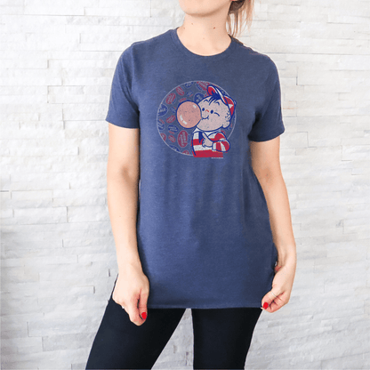unisex dubble bubble burst my bubble shirt styled casually for candy lovers and nostalgic bubble gum fans