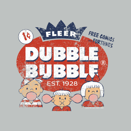 close up of dubble bubble fleer free comics and fortunes vintage bubble gum graphic