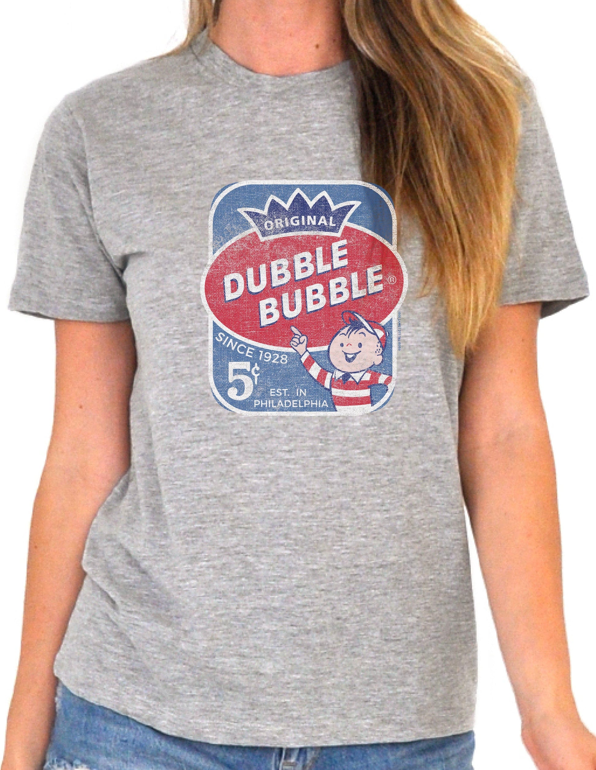 unisex dubble bubble original bubble gum shirt styled casually for candy lovers and nostalgic bubble gum fans