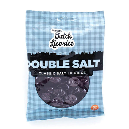 Gustaf's Dutch Licorice Double Salt Classic Salt Licorice - 5.2-oz. Bag