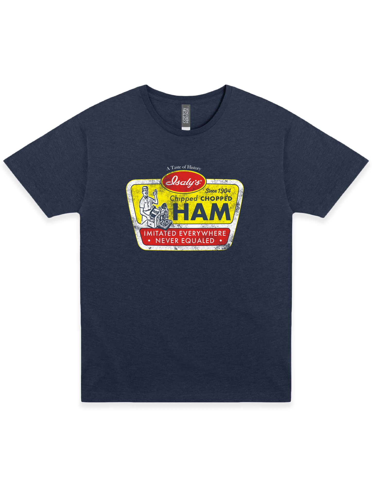 isalys chipped chopped ham vintage graphic t shirt retro pittsburgh deli brand unisex nostalgia tee
