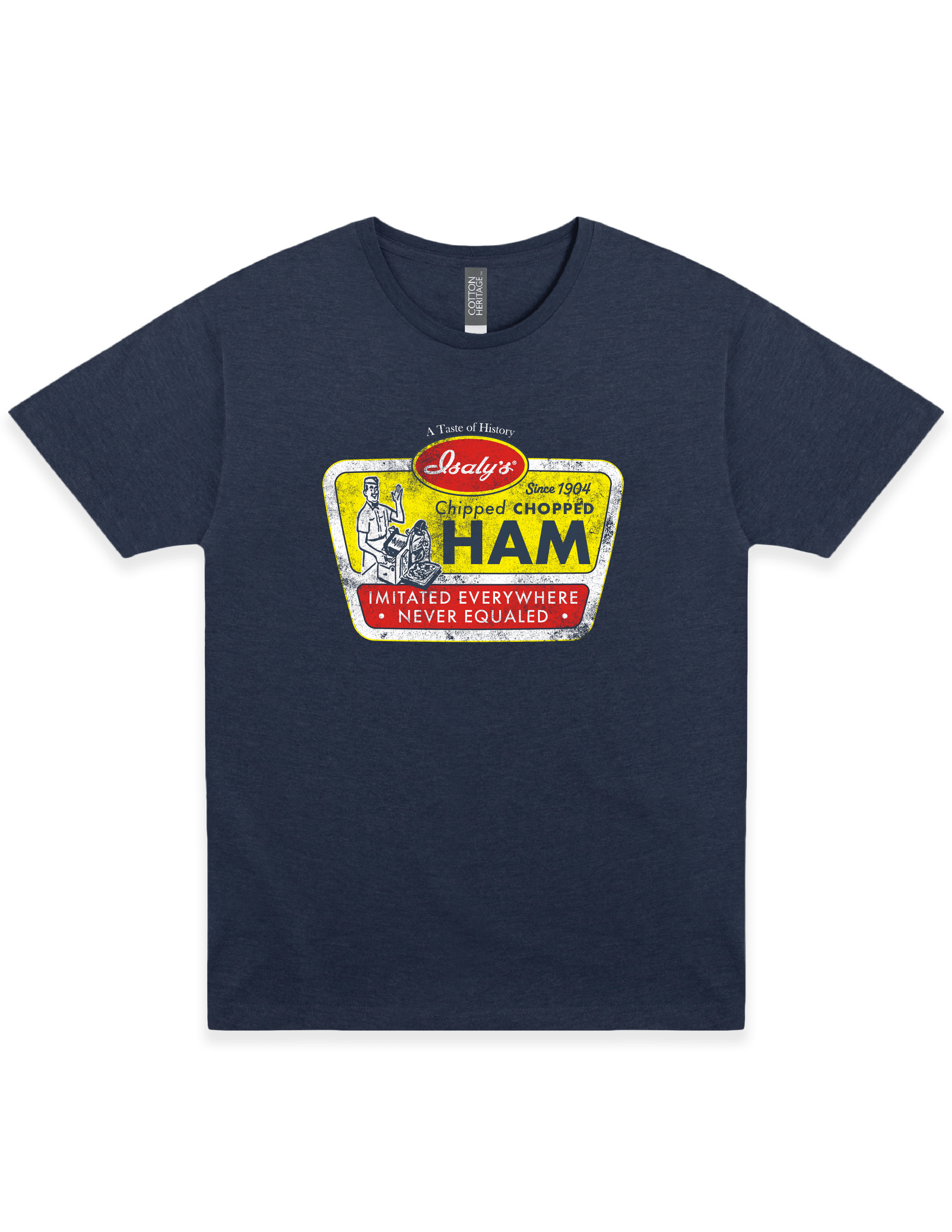 isalys chipped chopped ham vintage graphic t shirt retro pittsburgh deli brand unisex nostalgia tee