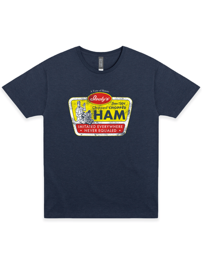 isalys chipped chopped ham vintage graphic t shirt retro pittsburgh deli brand unisex nostalgia tee