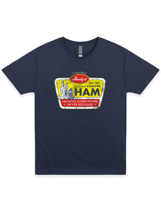 isalys chipped chopped ham vintage graphic t shirt retro pittsburgh deli brand unisex nostalgia tee