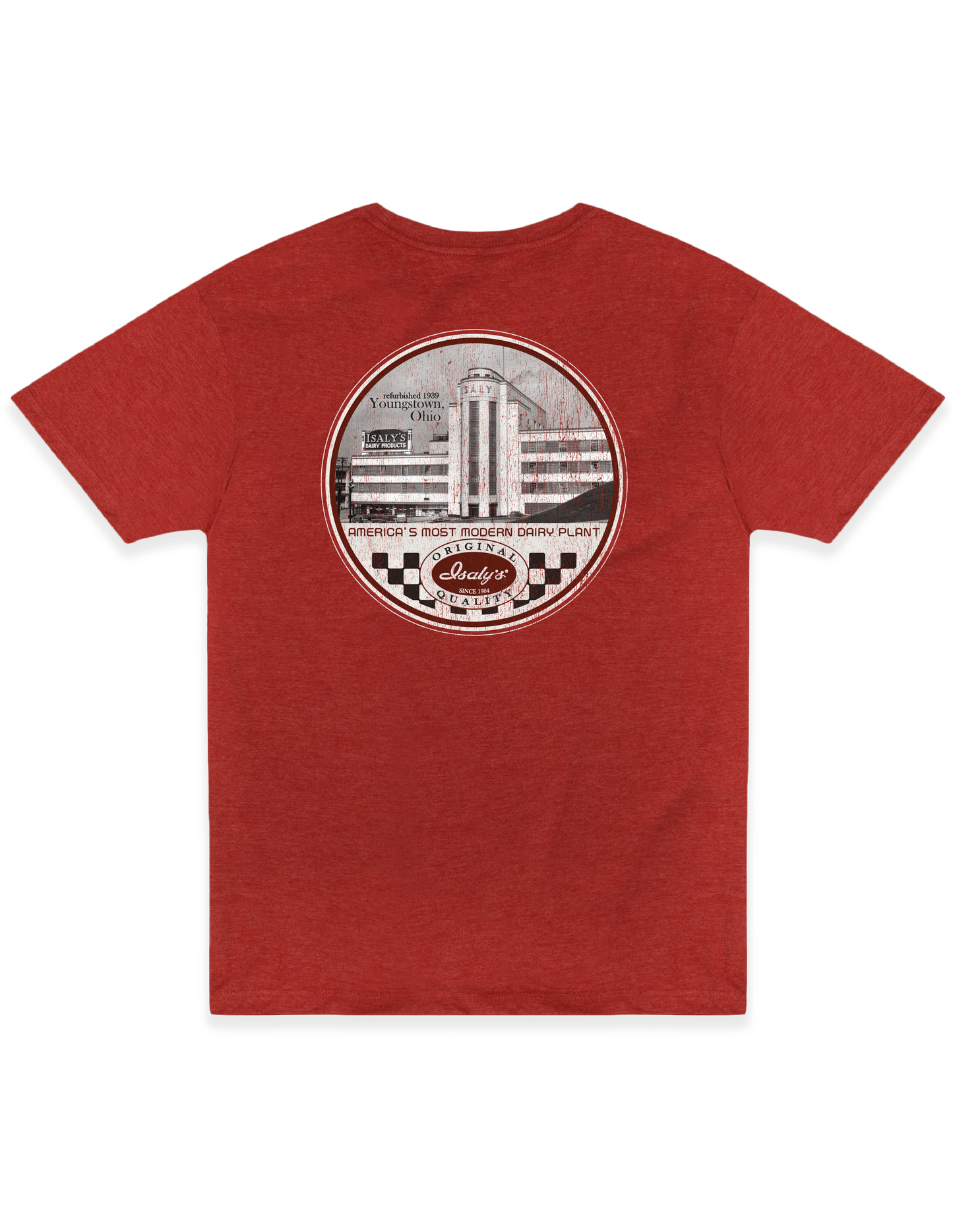 isalys youngstown ohio dairy plant graphic t shirt vintage most modern dairy unisex nostalgia tee