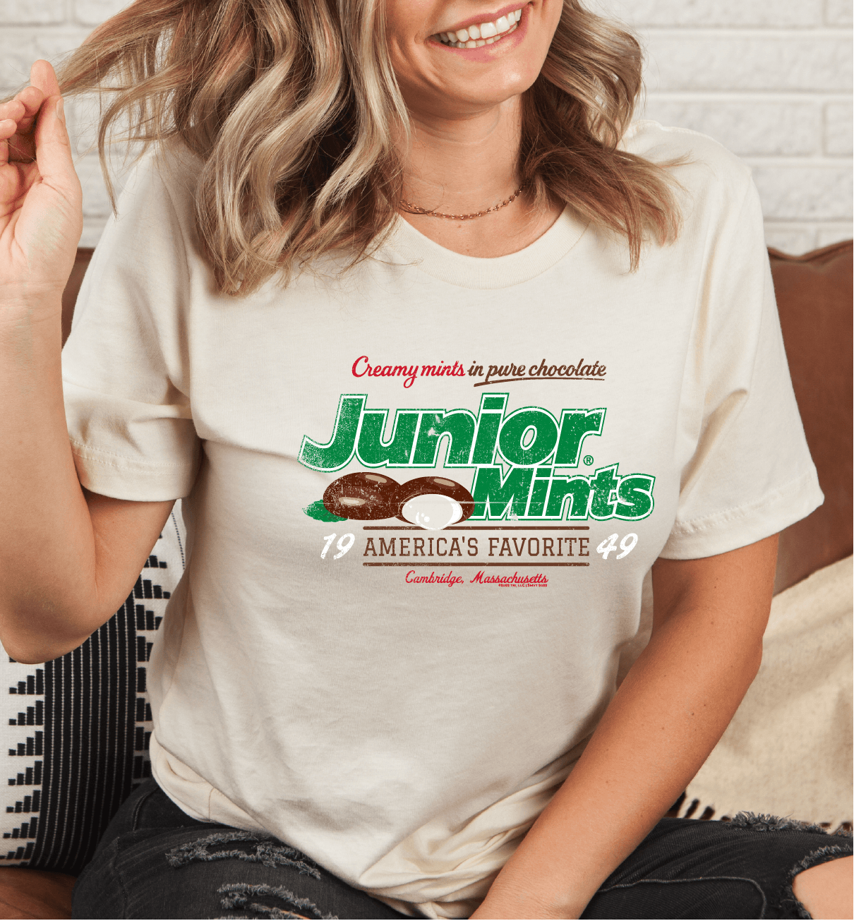 unisex junior mints shirt styled casually for candy lovers and nostalgic candy fans