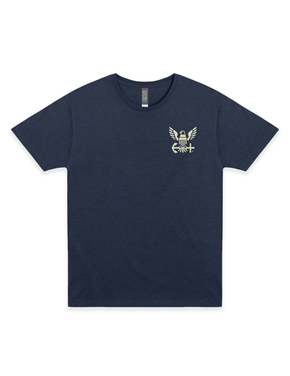 americas navy seabees enlist vintage graphic t shirt officially licensed military patriotic unisex tee front graphic