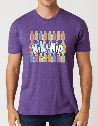 unisex nik l nip vintage logo pastel shirt styled casually for candy lovers and nostalgic candy fans wax candy