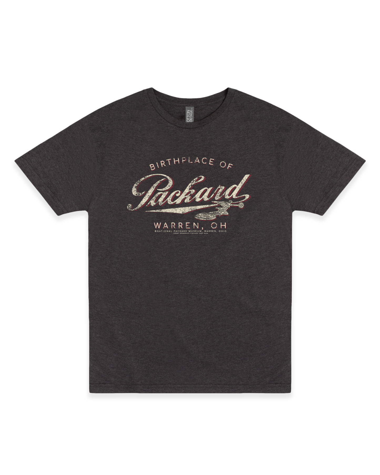 packard birthplace of packard car warren ohio est 1899 vintage automotive graphic t shirt unisex tee