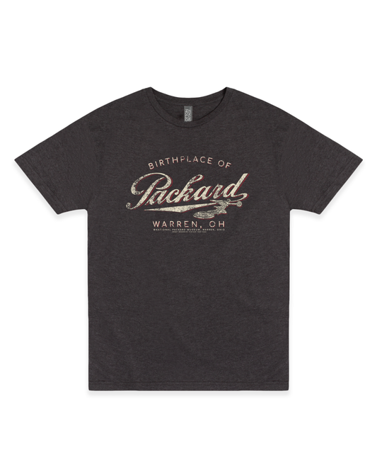 packard birthplace of packard car warren ohio est 1899 vintage automotive graphic t shirt unisex tee