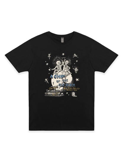 packard incandescent lamp a chip of the old block warren ohio vintage graphic t shirt unisex nostalgia apparel