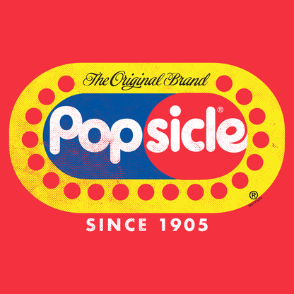 Popsicle® The Original Authentic graphic showcasing the iconic Popsicle logo with retro branding and nostalgic frozen treat design elements.