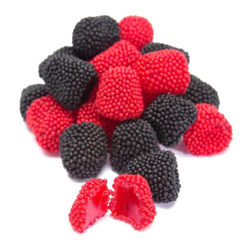 Jelly Belly Raspberries and Blackberries - 2.75oz Grab & Go® Bag