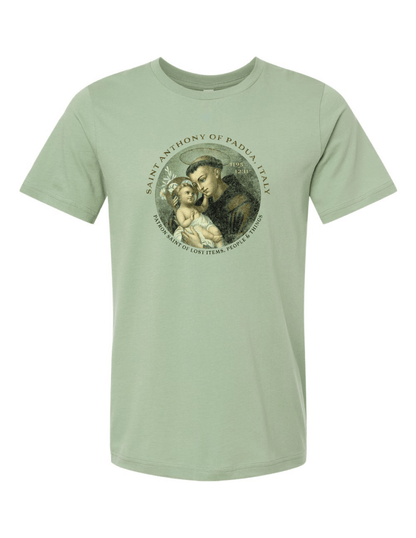 saint anthony of padua patron saint of lost items catholic religious graphic t shirt unisex faith apparel