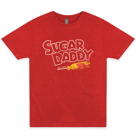 sugar daddy whos your daddy candy graphic t shirt officially licensed retro candy unisex tee