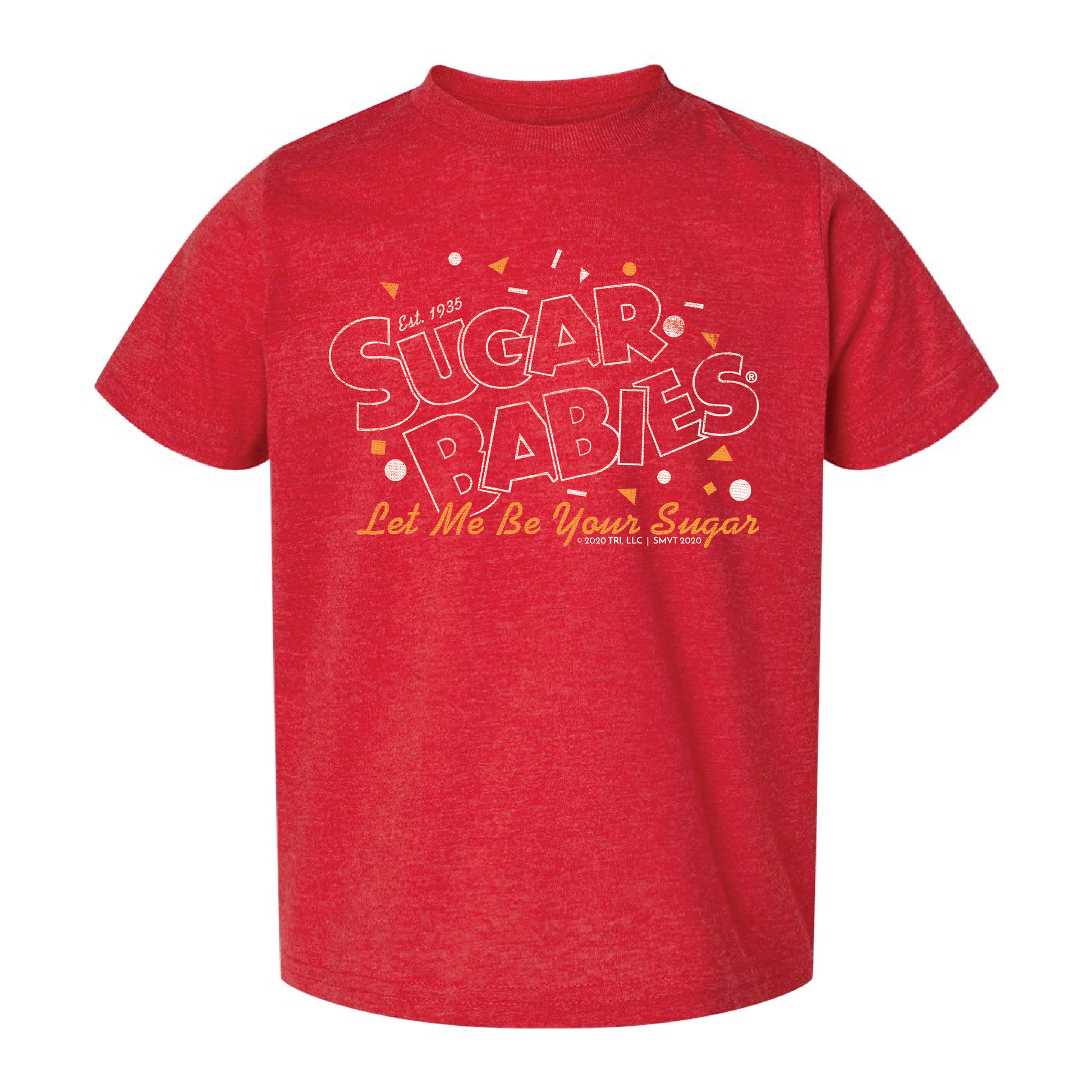 Toddler Sugar Babies® Let Me Be Your Sugar! unisex graphic T-shirt featuring a playful vintage candy desig