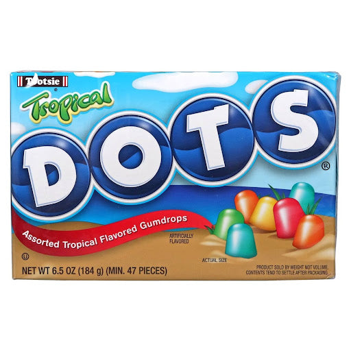 Tropical DOTS Gum Drops 6.5 oz Theater Box