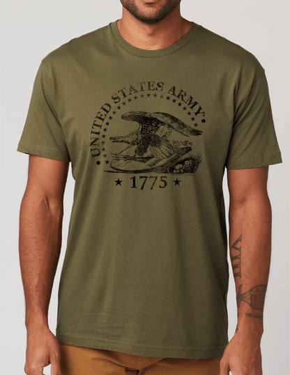 unisex us army est 1775 t shirt styled casually military heritage outfit