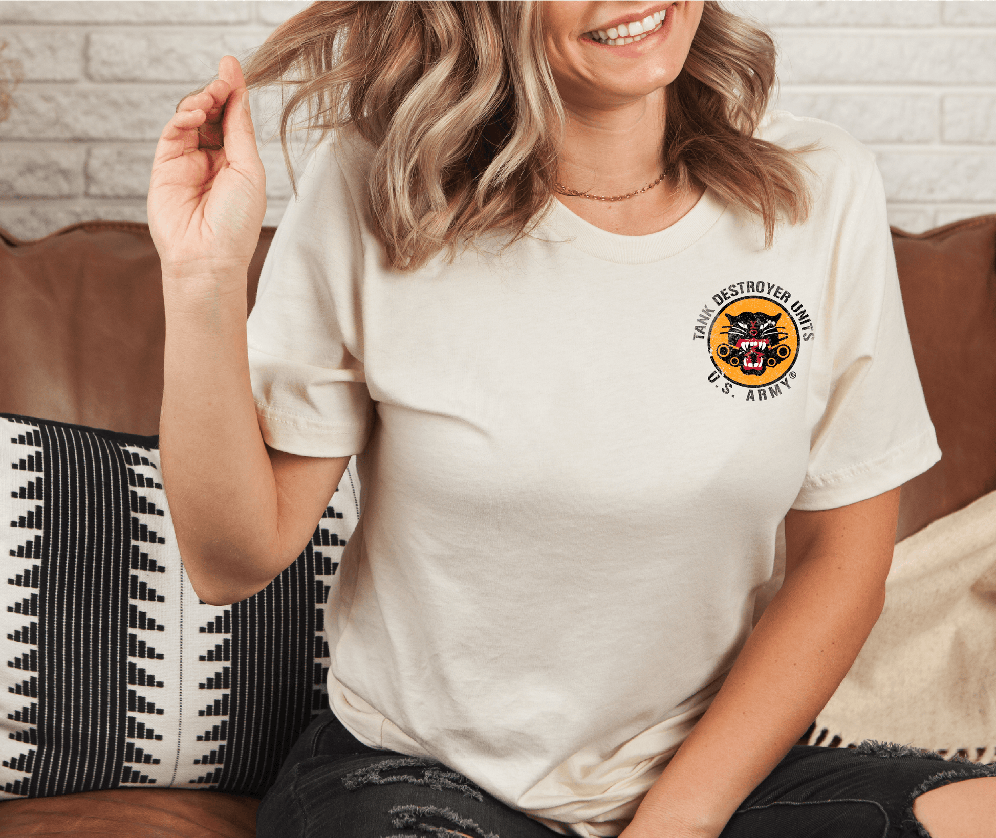 unisex us army tank destroyer t shirt styled casually military heritage outfit