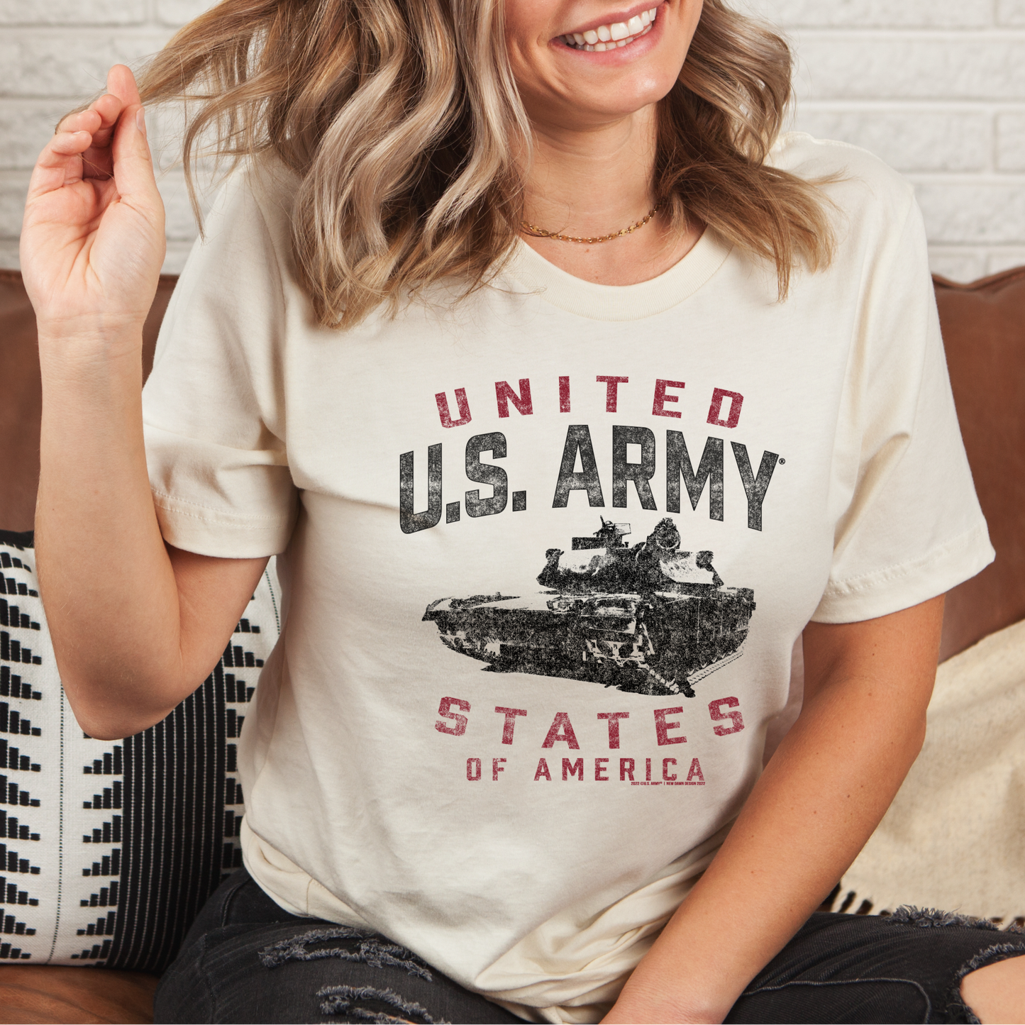 unisex us army tanker t shirt styled casually military heritage outfit