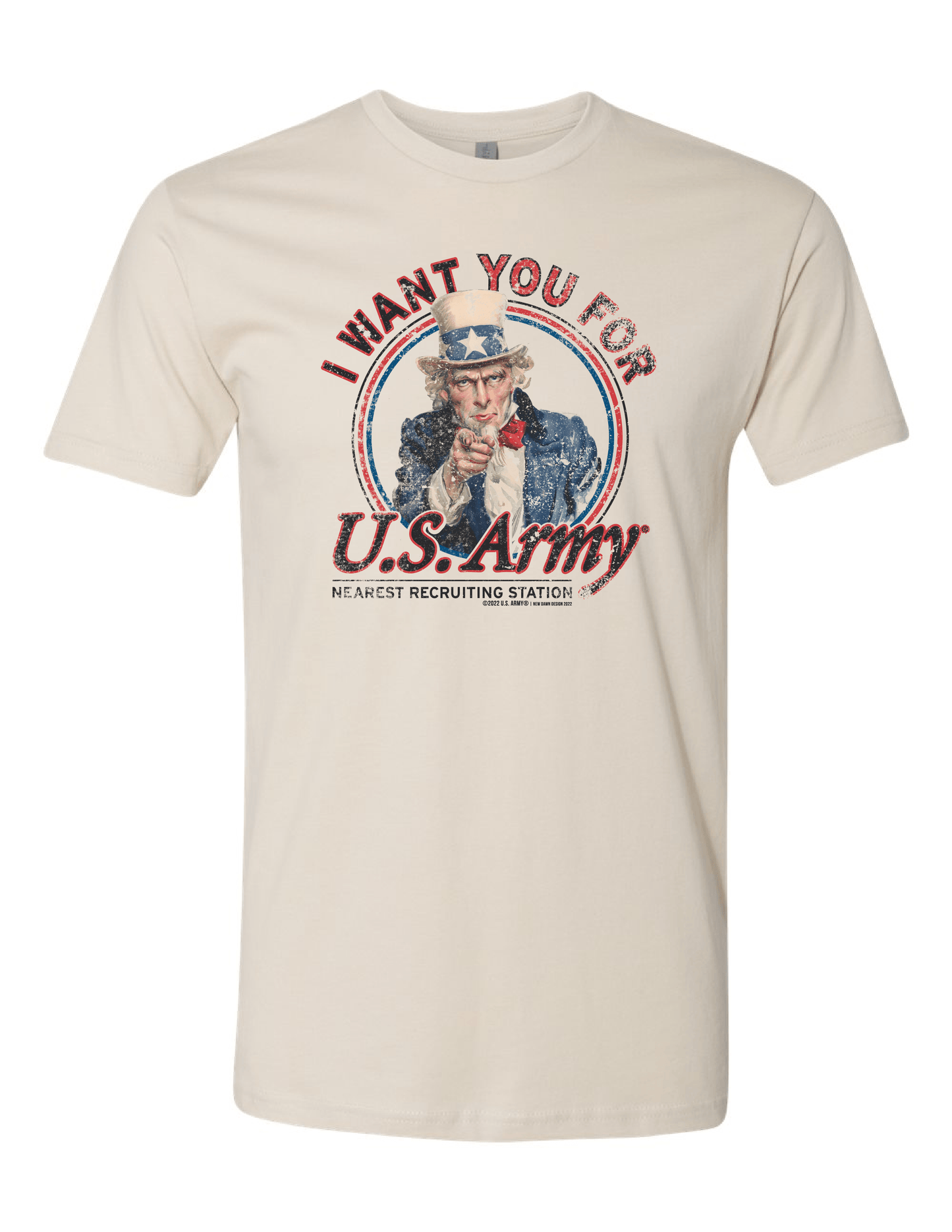 us army uncle sam i want you historical war poster graphic t shirt officially licensed military unisex tee