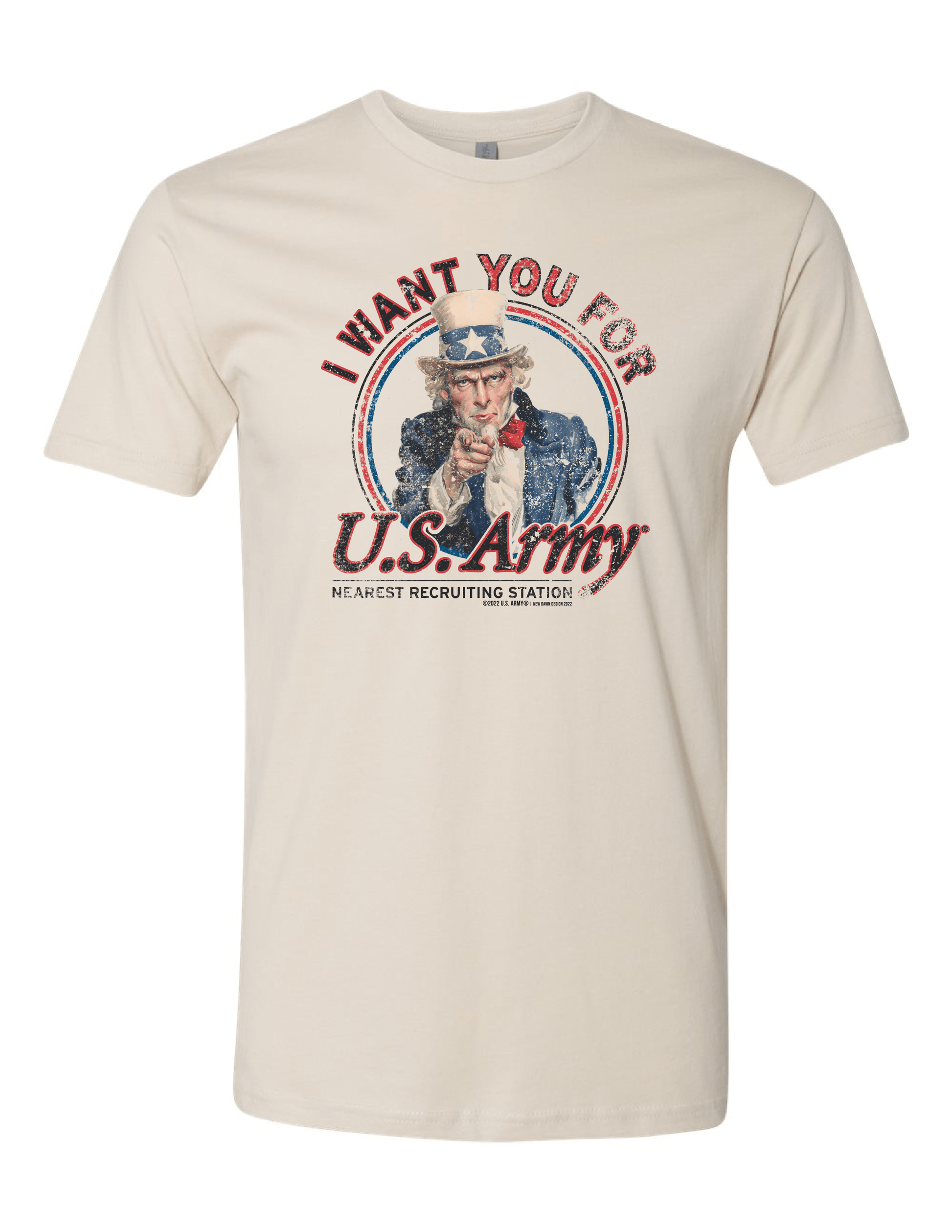 us army uncle sam i want you historical war poster graphic t shirt officially licensed military unisex tee
